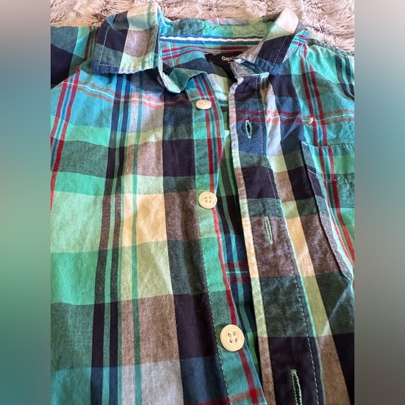 2/$30 - Boys Plaid Flannel Button Up Shirt - Picture 4 of 6